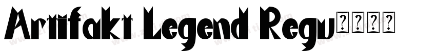 Artifakt Legend Regu字体转换